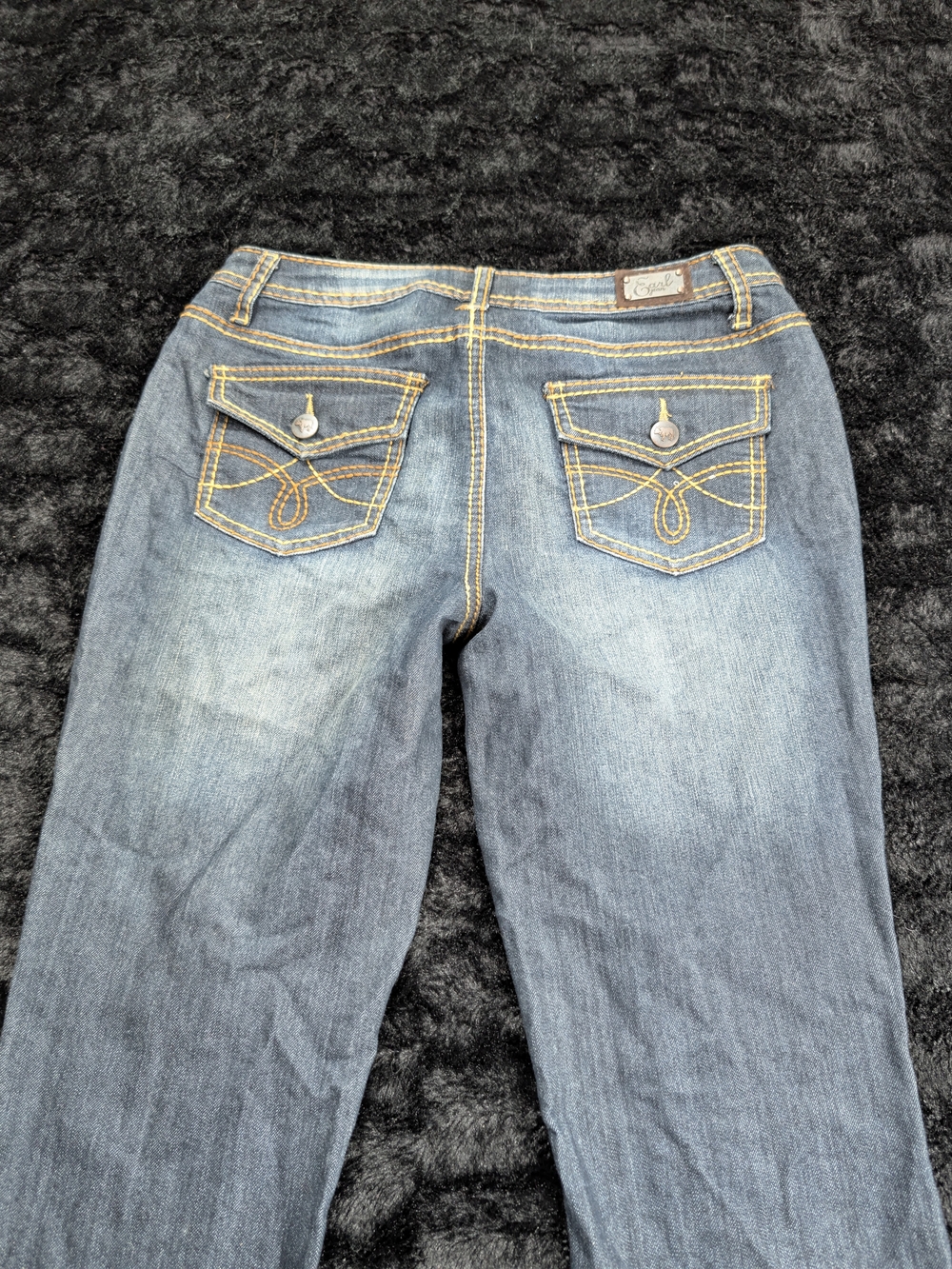 Earl Jeans Women's Bootcut Denim with Yellow Stitching